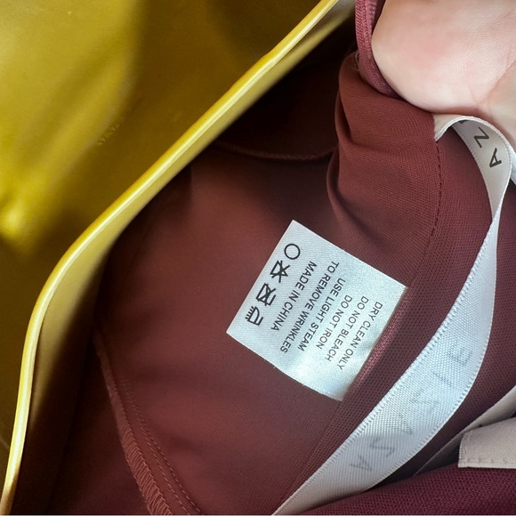 Azazie Galicia Mermaid High Neck Pleated Stretch Chiffon Leg Slit Dress NWT 10 - Picture 13 of 16